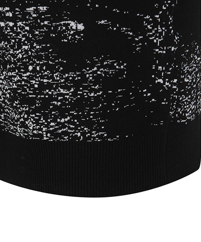 ANEW GOLF Men's SM Pattern Short Round Sleeve Sweater - Black