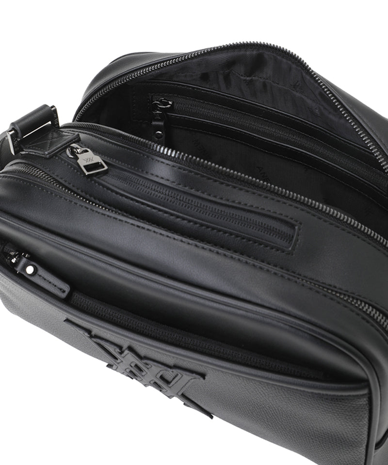 Unisex 3Way Zipper Pouch Bag - Black