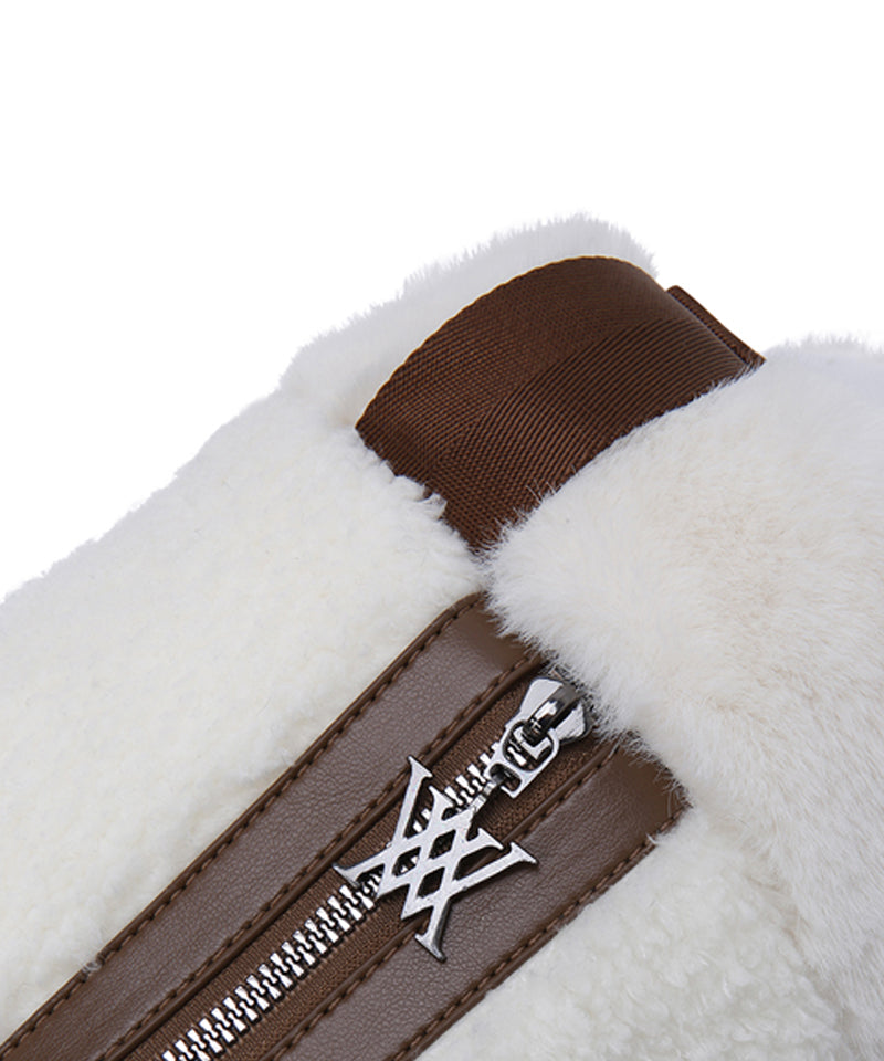 Fur Muff - Ivory