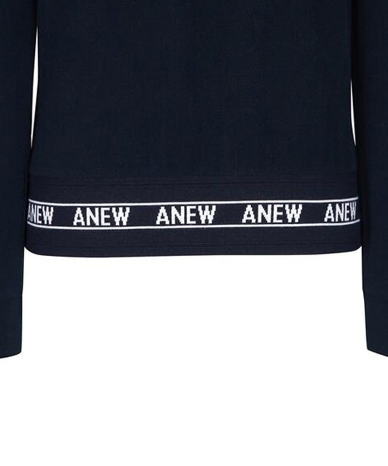 Women's Boucle Embo Logo L/TS - Dark Navy
