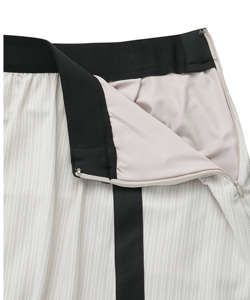 Anew Golf Women's SM Band Flare Skirt - Light Beige