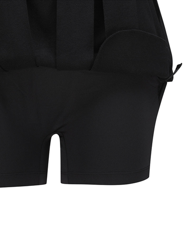 Women's Pocket Point Pleats SQ - Black