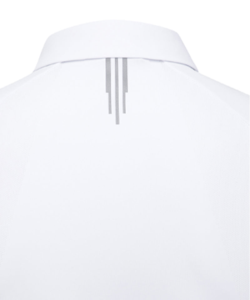 ANEW GOLF Men's SM Black Finish Jacquard Short T-Shirt - White
