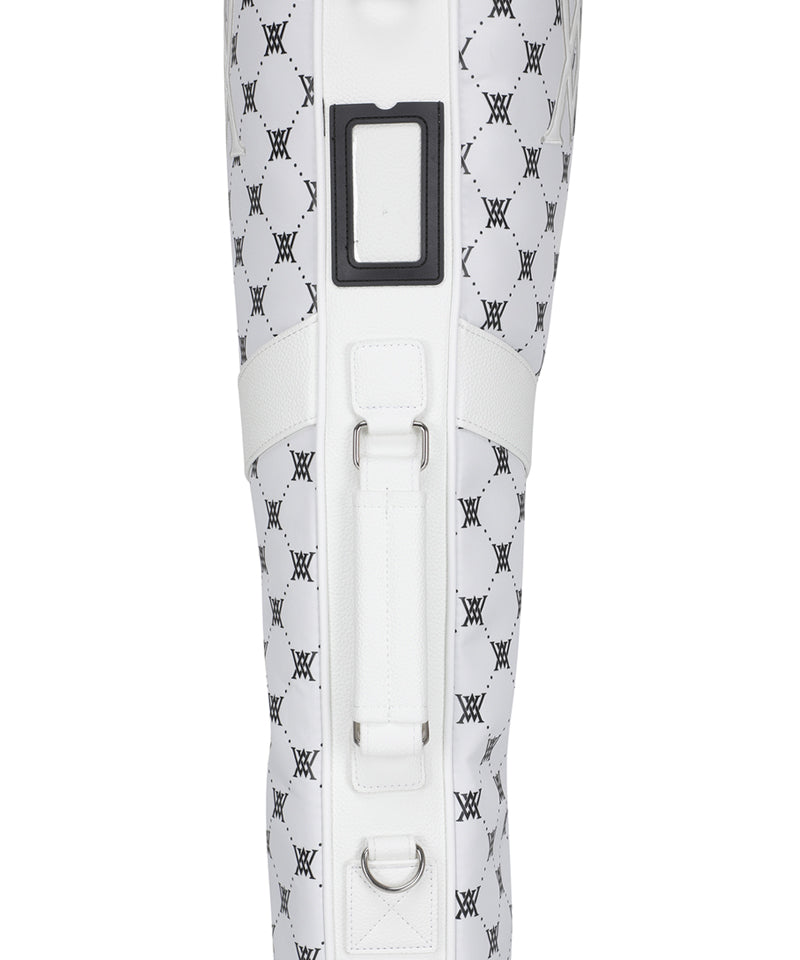 ANEW Golf Uni Monogram Pattern Half Bag - White