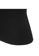 Women's Sleeveless Collared Sweater - Black