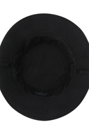 Unisex Flower Pattern Reversible Bucket Hat - Black