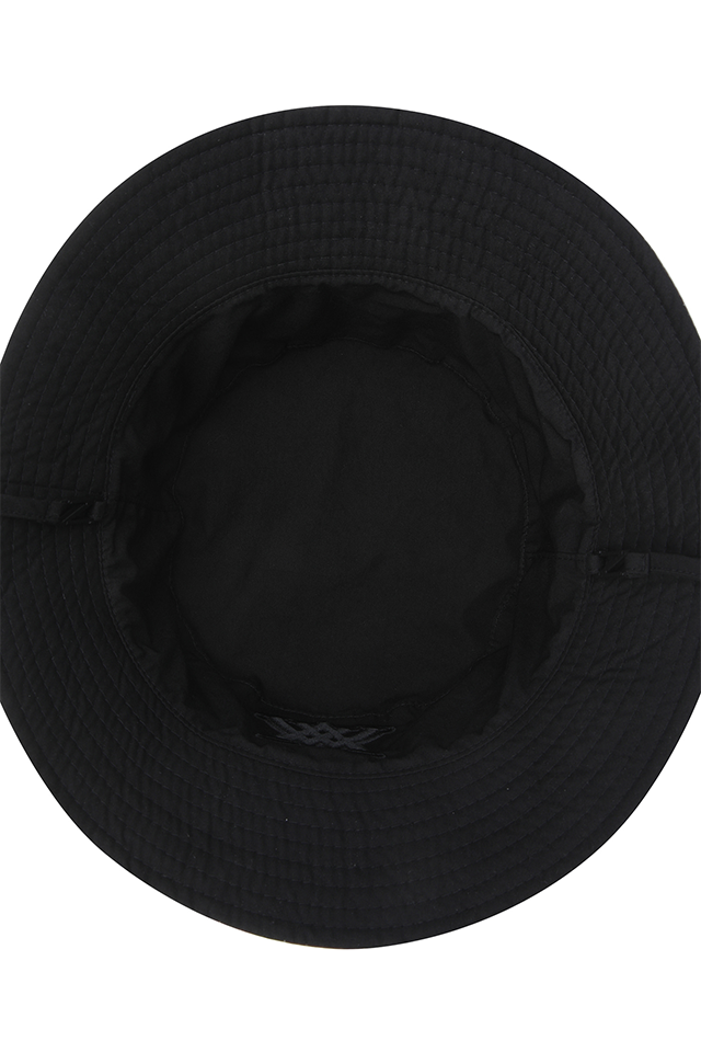 Unisex Flower Pattern Reversible Bucket Hat - Black