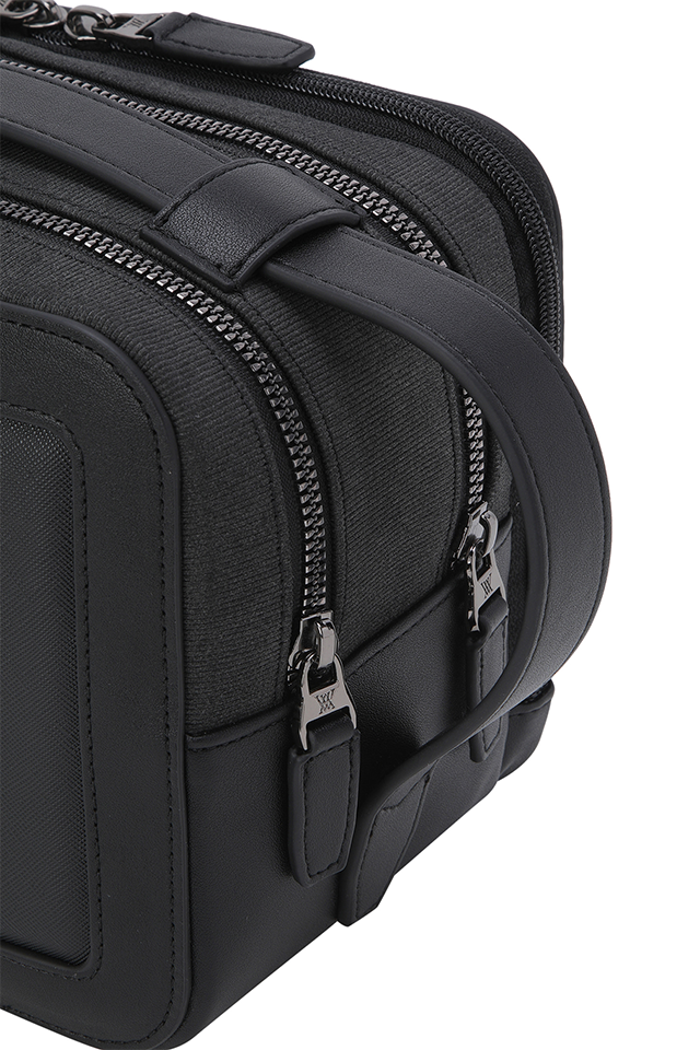 Uni Square 3Zip Pouch - Black