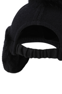 Women's Line Knit Ballcap - Black