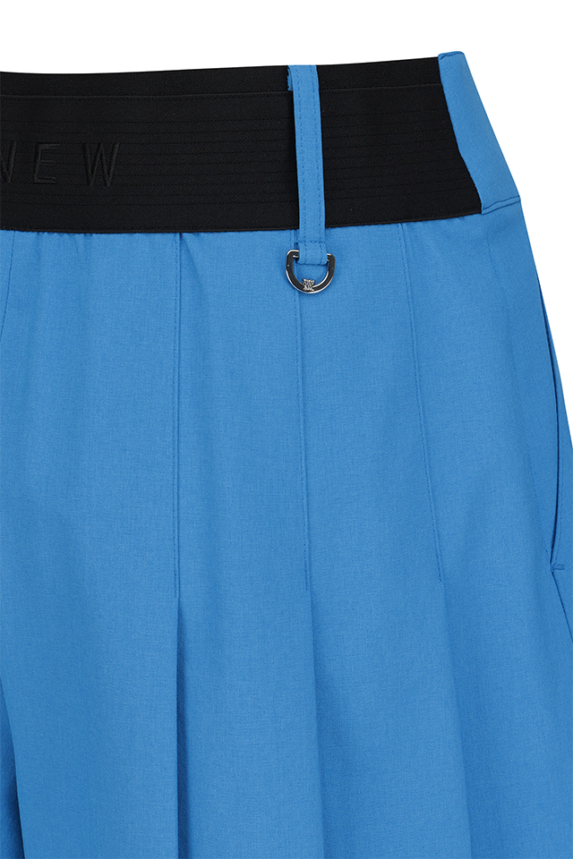 Women's FA Back Pleated Half Pants - Blue