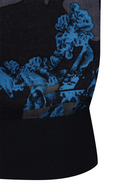 Women's FA Flower Pattern Knit Cardign - Black