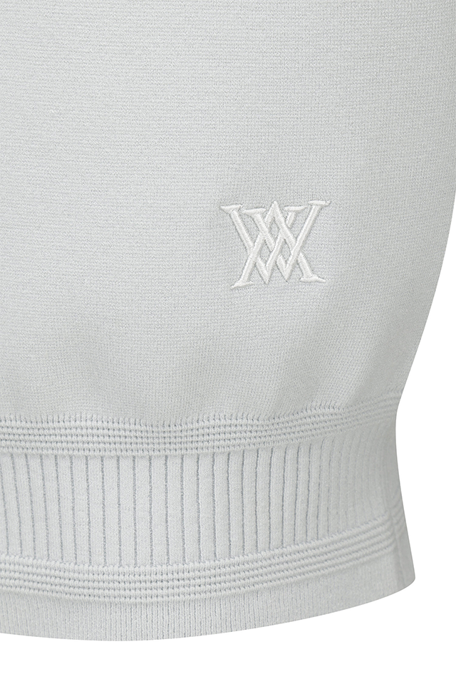 Women's FA Hybrid Hooded Short Sleeve Sweater - Light Grey