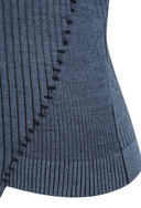 [Signature] Women's Stripe Textured Pullover - Blue