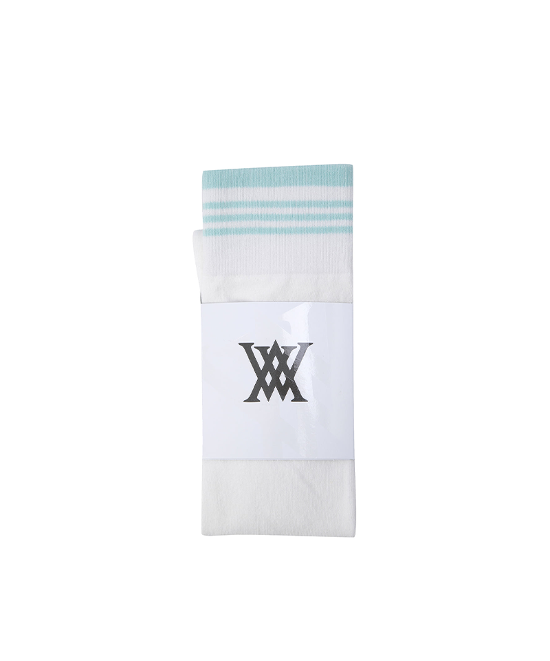 Women's Stripe Knee High Socks - Off White