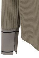 [Signature] Women's Stripe Textured L/TS - Light Brown