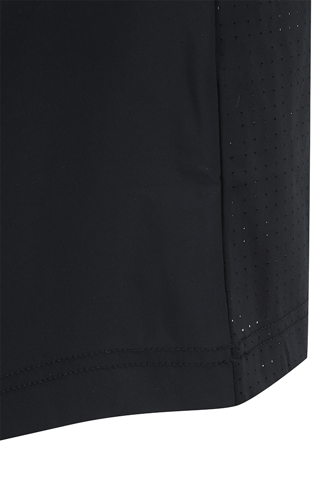 Men's SM Back Air Dot Long T-Shirt - Black