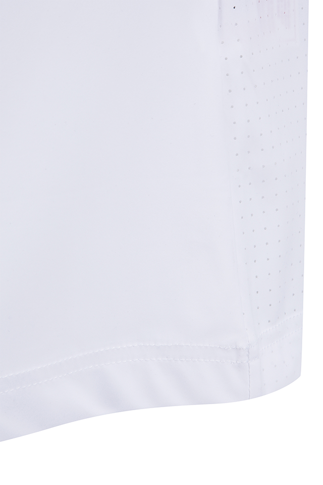Men's SM Back Air Dot Long T-Shirt - White