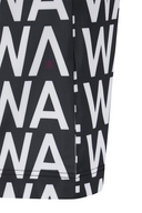 Men's SM Logo Pattern Short T-Shirt - Black