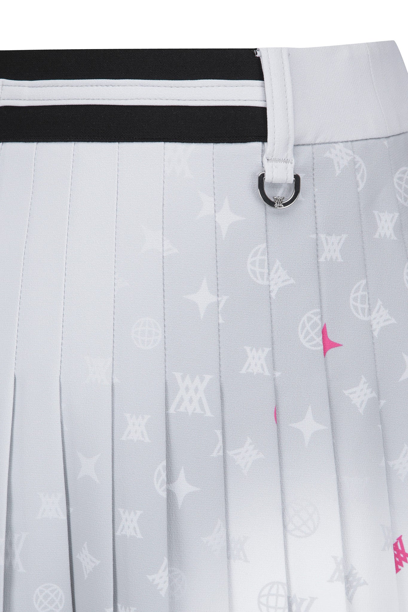ANEW Golf Women's SM Gradation Pattern Pleated Skirt - Light Grey