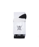Women's Blocks Medium Neck Socks - Off White