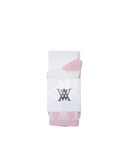 Women's Blocks Medium Neck Socks - Pink
