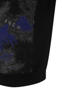 Men's WI Brushstroke Windproof Knit Cardigan - Blue