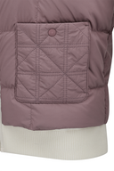 Women's WI Hybrid High Neck Down Jacket - Dark Pink