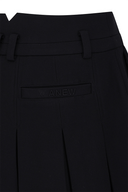 Women's WI Brushed Fleece Pleated Skirt - Black