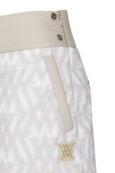 Women's WI Logo Pattern Padded Skirt - Beige