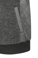 Women's WI High Neck Long T-Shirt - Melange Grey