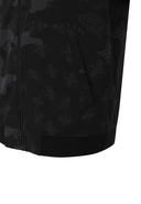 Men's Pattern Blocked Jacket - Black