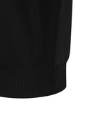 Men's Round Short Sleeve Sweater - Black