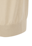 Men's Solid Short Sleeve Sweater - Beige