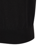 Men's Solid Short Sleeve Sweater - Black