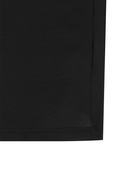 Men's Solid Round Short Sleeve T-Shirt - Black
