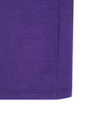 Men's Solid Round Short Sleeve T-Shirt - Purple