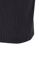 Men's Solid Half Zip T-Shirt - Black