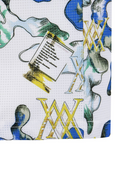 Men's Abstract Pattern Crewneck T-Shirt - White
