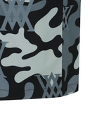 Men's Camo Pattern Short T-Shirt - Black