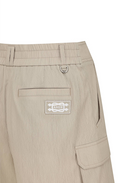Women's Wide Out Pocket Half Pants - Beige