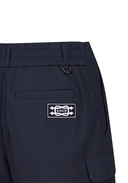 Women's Wide Out Pocket Half Pants - Navy