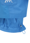 Women's Essential Short Sleeve Pleats Jacket - Blue