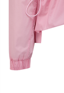Women's Mid Length Hooded Jacket - Pink