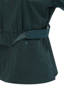 Women's Mid Length Hight Neck Jacket - Dark Green