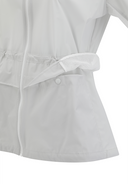 Women's Mid Length Hight Neck Jacket - Light Grey