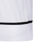 [Signature] Women's Mesh Patch Short Sleeve Sweater - White