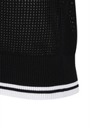 Women's Hooded Knit Vest - Black