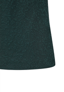 Women's Back Zip T - Shirt - Dark Green
