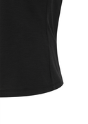 Women's Solid Round Short Sleeve T-Shirt - Black