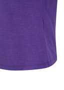Women's Solid Round Short Sleeve T-Shirt - Purple
